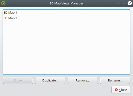 3D Map Views Manager