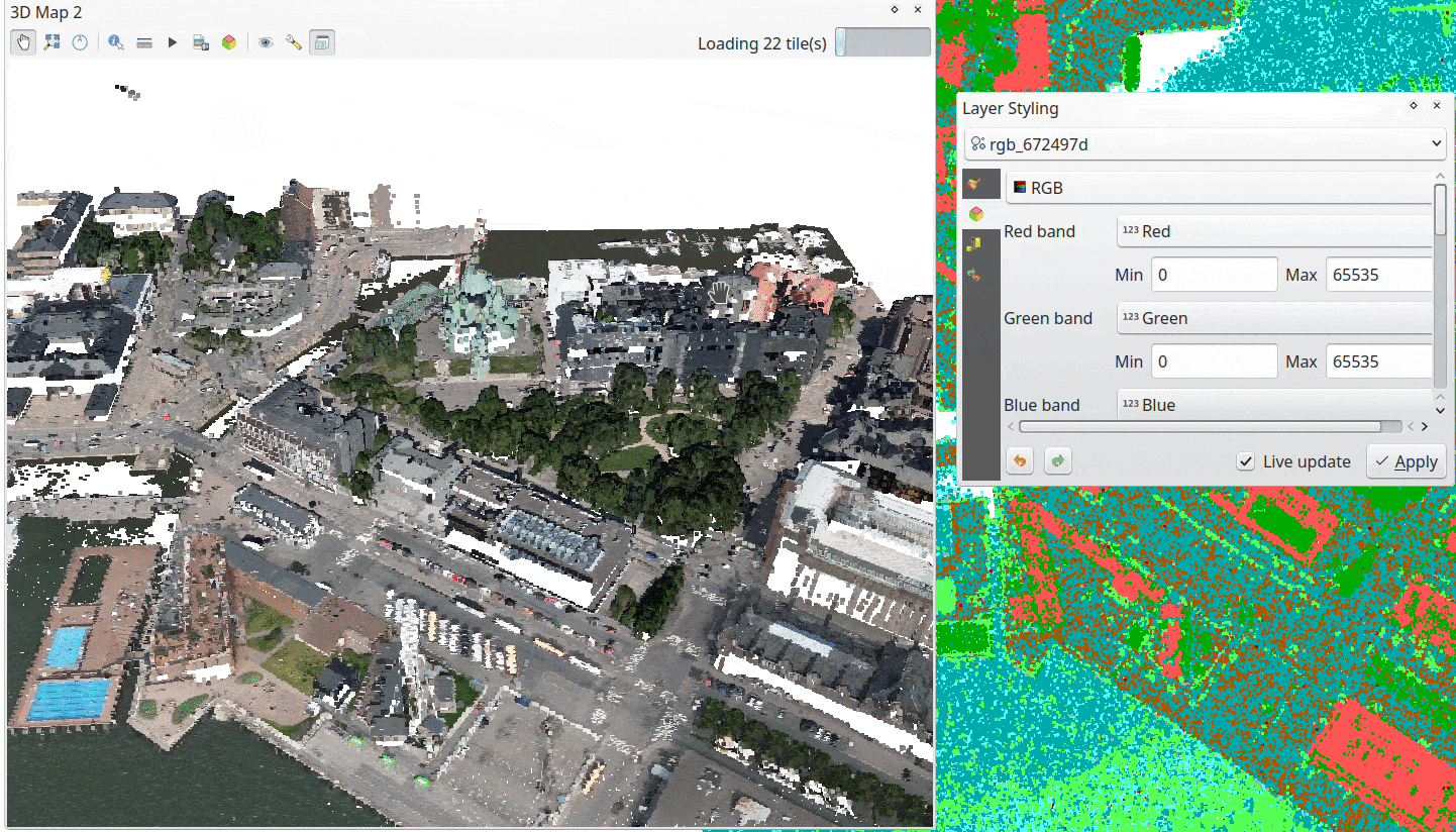 Follow 2D style for 3D point clouds